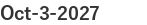 Oct-3-2027